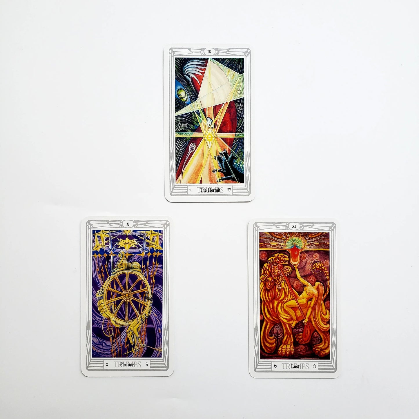 12x7cm Thoth Tarot Deck With Guidebook 78 Cards/Set Light Colors Design For Family Friends Party Board Game Divination Toys