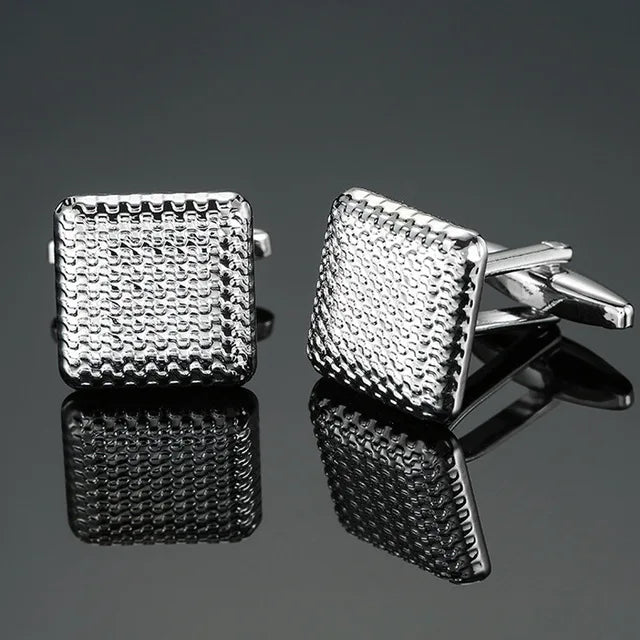 High Quality Cufflinks Luxury Cuff Links Mens French Square Button Shirts Accessories Business Jewelry