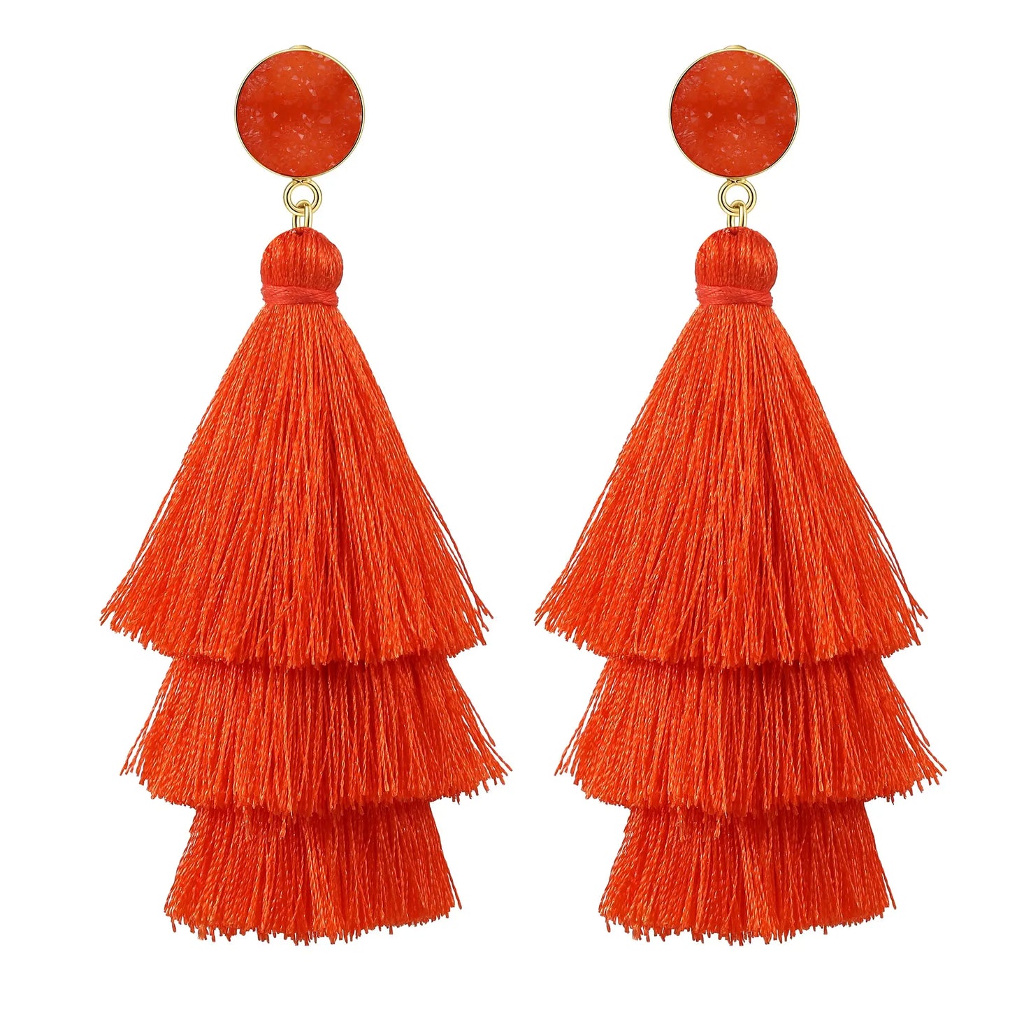 Shevalue Tassel Earrings for Women 14K Gold Plated With 925 Sterling Silver Needle New Modern Luxury Jewelry Fashion Lightweight