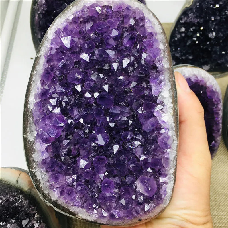 Natural Uruguay  Dream Amethyst Quartz Crystal Cluster Specimen Healing 1pc