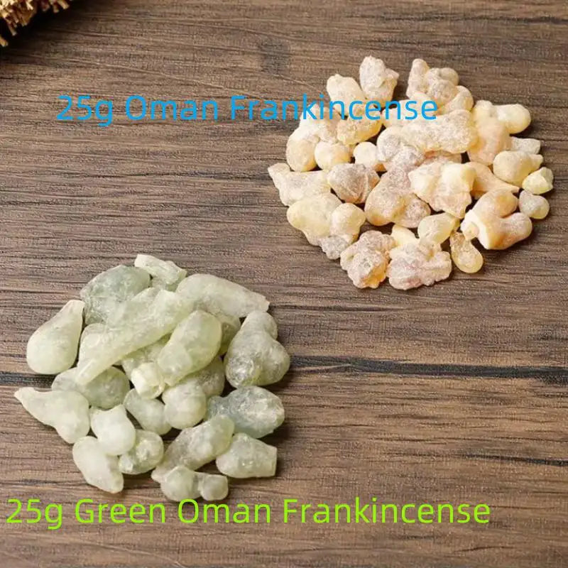 Natural Green Hojari Frankincense Rich Oil Yoga Meditation Calm Incense Burner Burning Resin Incense Aromatic Oman Frankincense