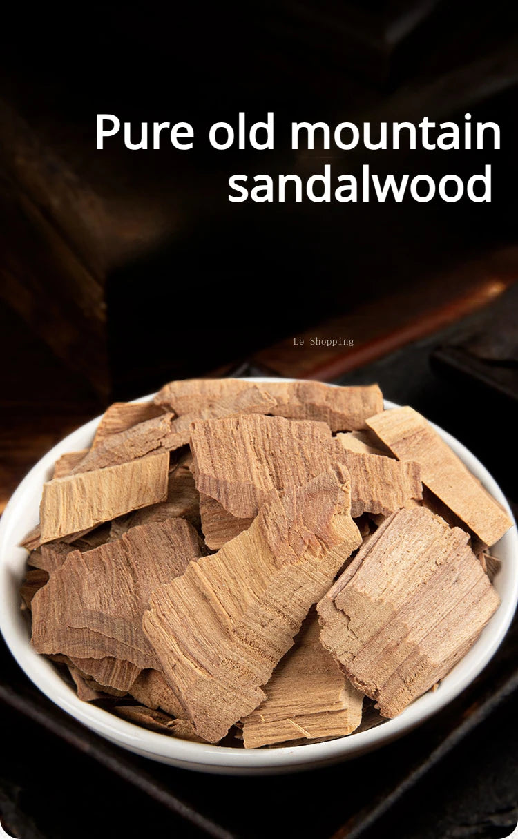 Natural Sandalwood Block Pure Old Mountain Sandalwood Leftover Material Zen/Incense Powder/sachet/Buddha Beads Incense Materials