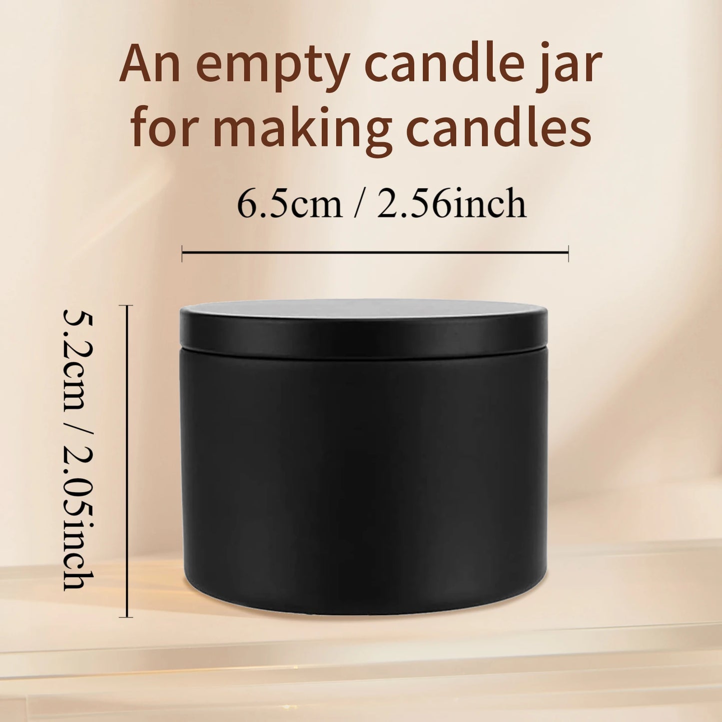 24-Pack 8oz/4oz Metal Candle Tins with Wood Grain Lids - Airtight, Leak-Proof Containers for DIY Crafts, Storage, and Gifts