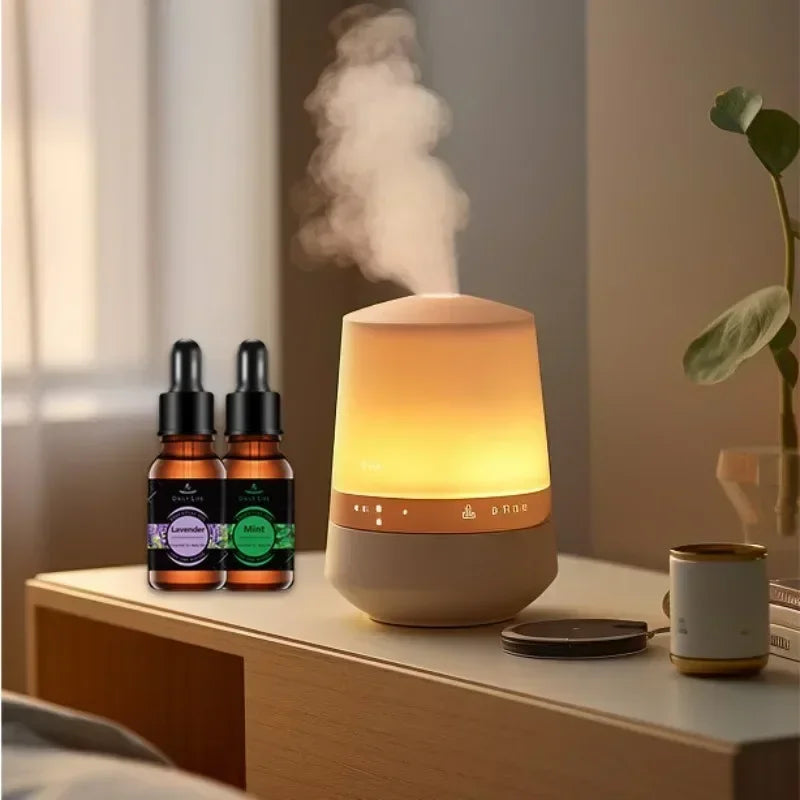 10ml*3pcs Aromatherapy Plant Essential Oil Water-soluble Humidifier Fireless Aromatherapy Refill Liquid Aromatherapy Machine Set