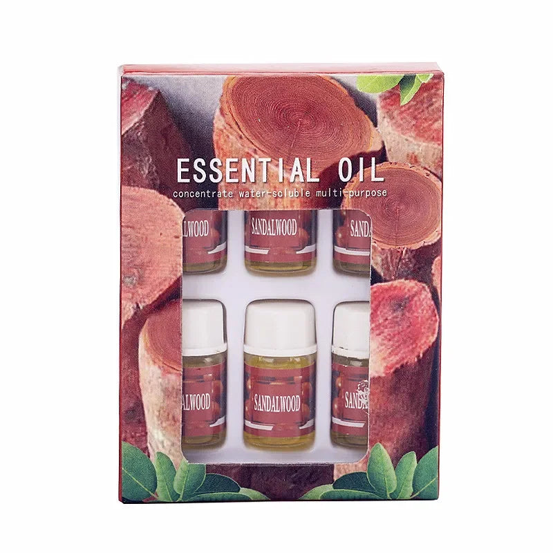 Y 6pcs/set 3ML Pure Herbal Essential Oils for Humidificadores Difusores Aromaterapia Home Office Aromatherapy Relax Fragrances