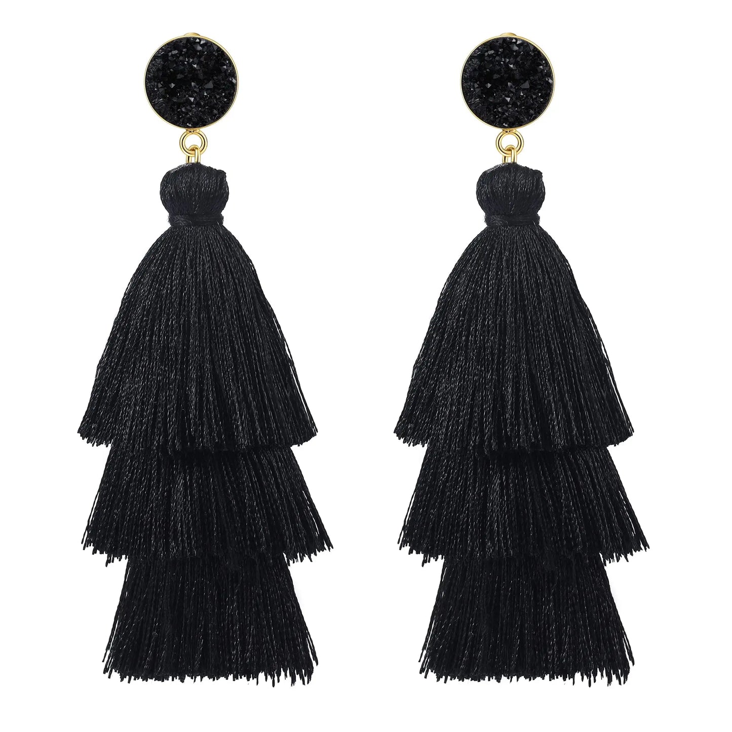 Shevalue Tassel Earrings for Women 14K Gold Plated With 925 Sterling Silver Needle New Modern Luxury Jewelry Fashion Lightweight