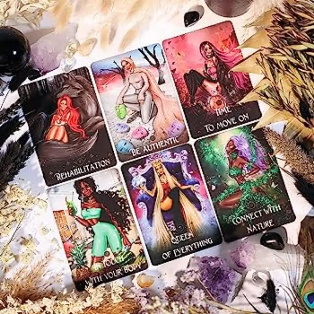 10.4*7.3cm The Wild Muse Oracle Deck 54 Cards