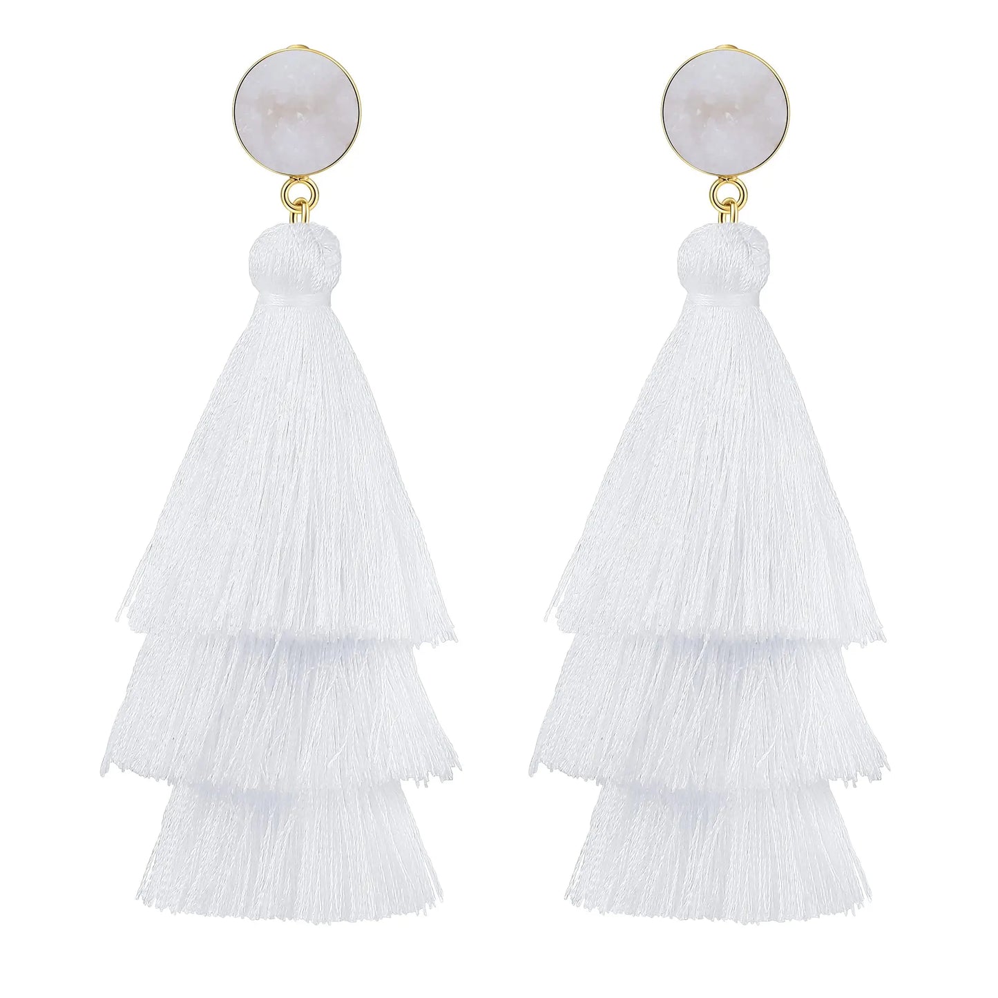 Shevalue Tassel Earrings for Women 14K Gold Plated With 925 Sterling Silver Needle New Modern Luxury Jewelry Fashion Lightweight