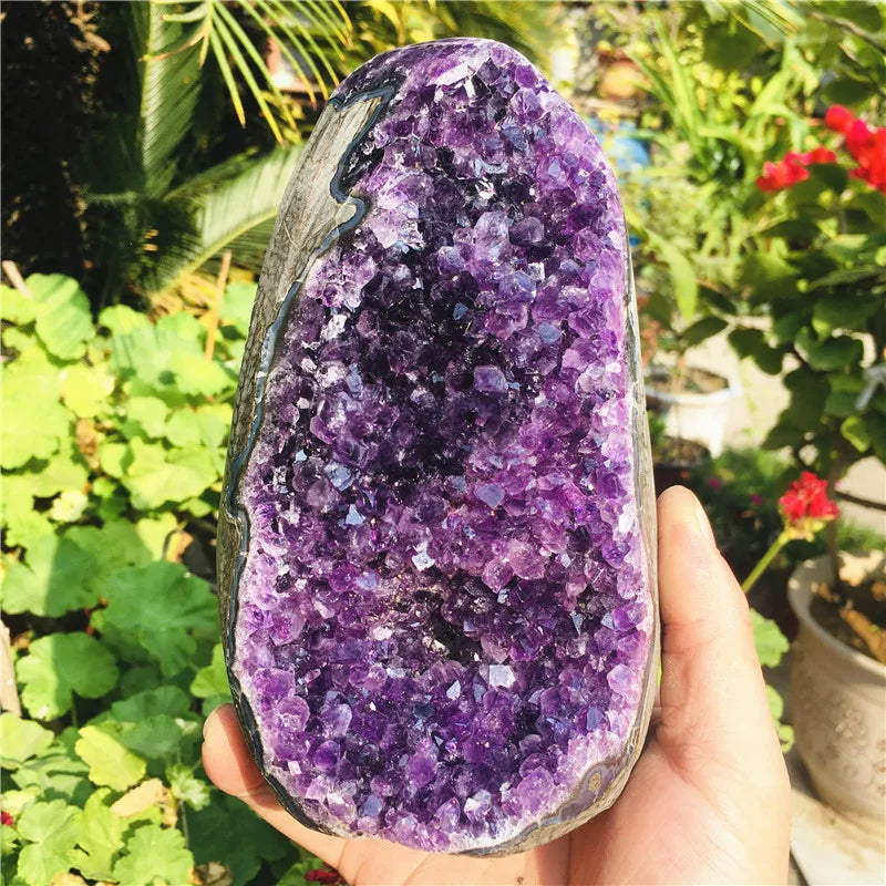 Natural Uruguay  Dream Amethyst Quartz Crystal Cluster Specimen Healing 1pc