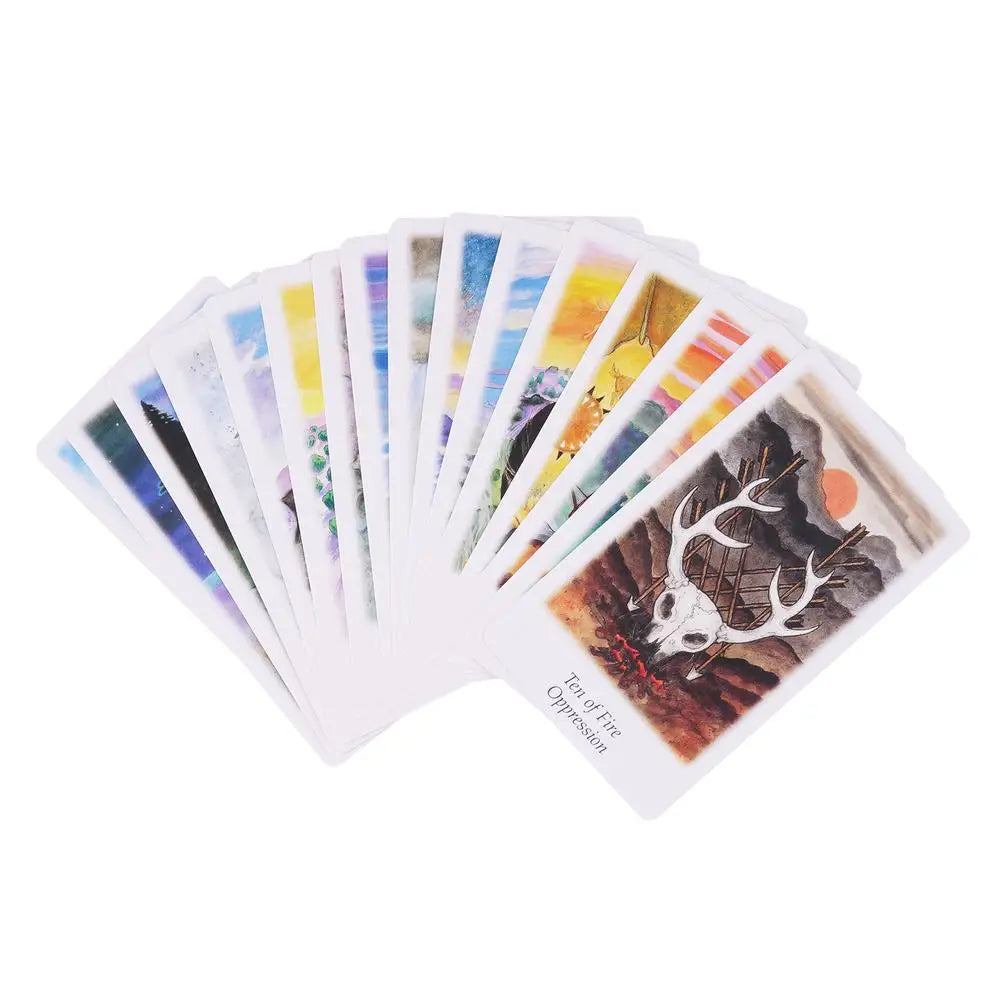 Fortune Telling Tarot Cards 78 Vision Tarot Cards Divination Tools Standard Tarot Decks for Board Game Fate Divination Friends