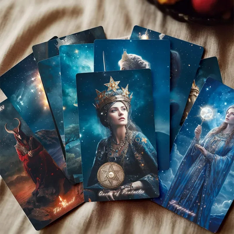 Original Genuine High Quality Oracle Divination Deck Crystal Love Tarot Cards Russian Spanish Exquisite Collection Gifts Set