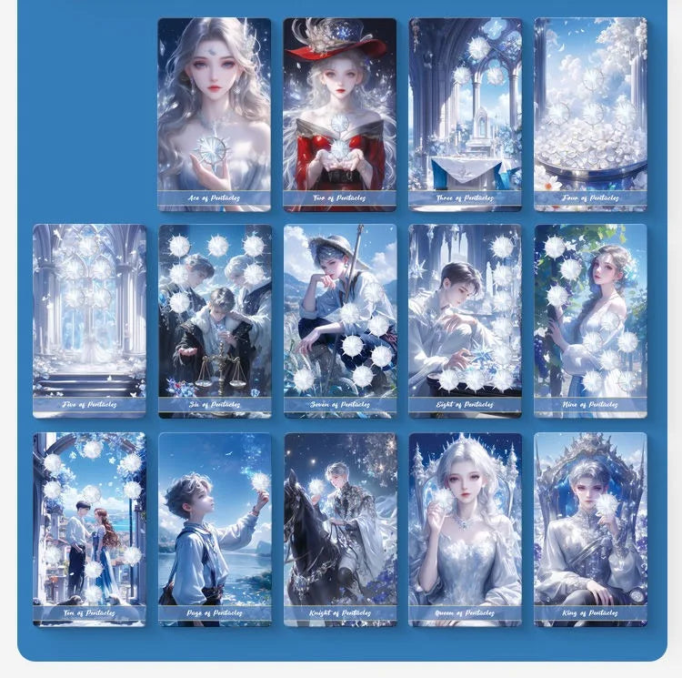 Original Genuine High Quality Oracle Divination Deck Crystal Love Tarot Cards Russian Spanish Exquisite Collection Gifts Set