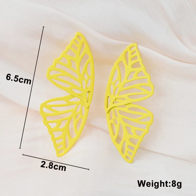 Yellow Color Hanging Earrings for Women Flower Dangle Earrings Korean Fashion Women's Earrings Party Gift pendientes mujer