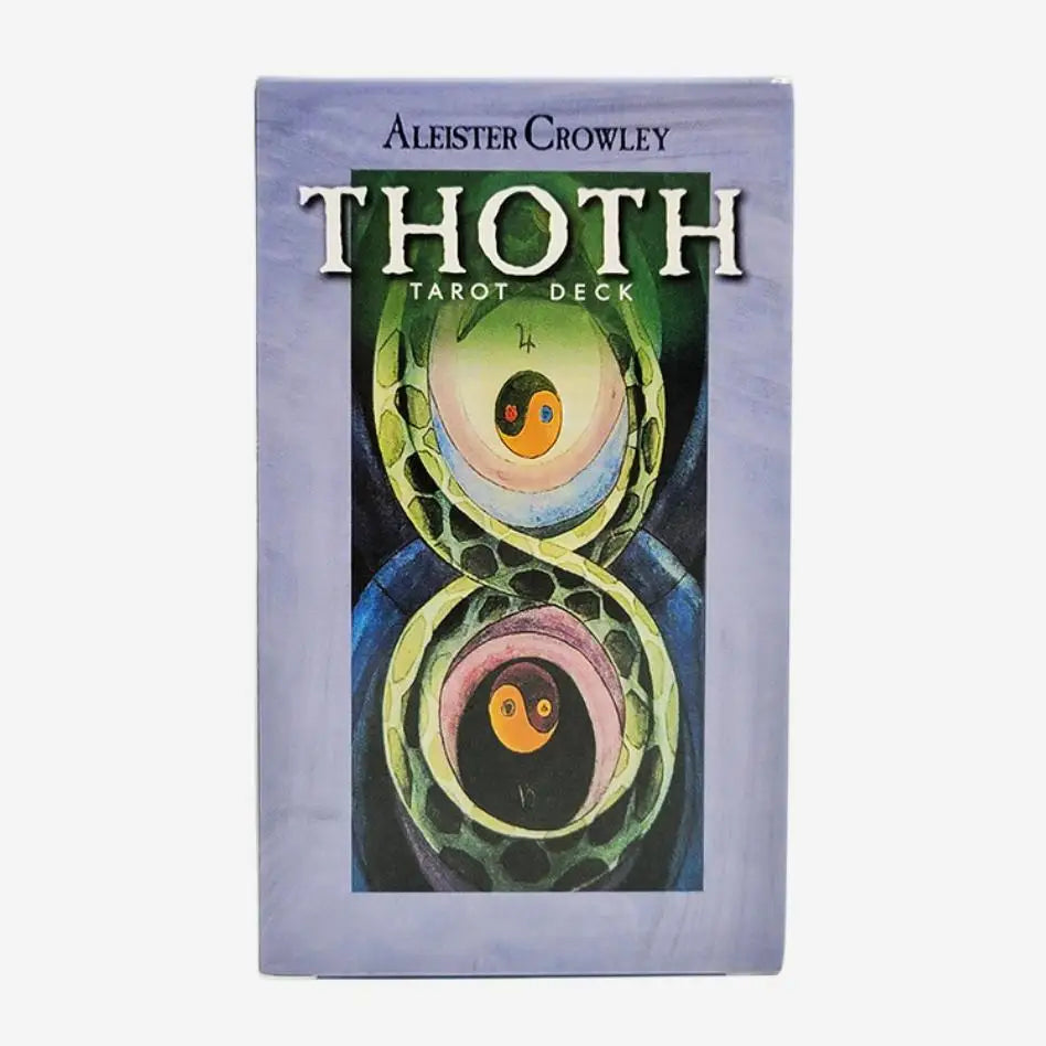 12x7cm Thoth Tarot Deck With Guidebook 78 Cards/Set Light Colors Design For Family Friends Party Board Game Divination Toys