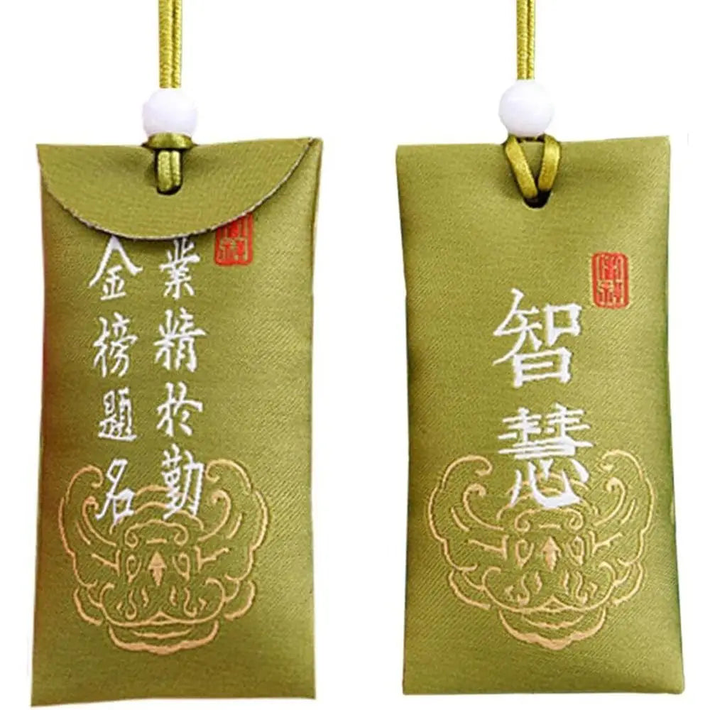 Spiritual Salt With Sachet Buddhist Spiritual Salt Pouch Necklace Blessing Lucky Bag Amulet Blessing Sachets Pendant