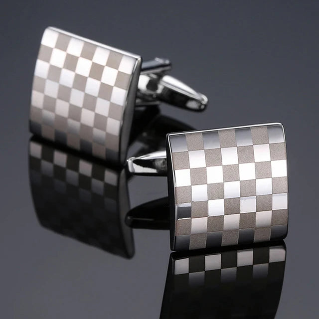 High Quality Cufflinks Luxury Cuff Links Mens French Square Button Shirts Accessories Business Jewelry