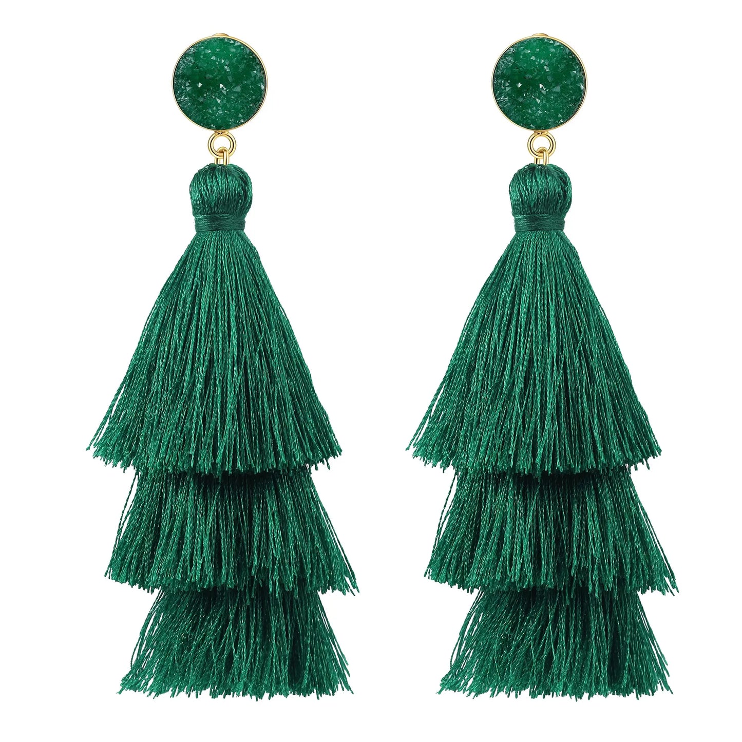 Shevalue Tassel Earrings for Women 14K Gold Plated With 925 Sterling Silver Needle New Modern Luxury Jewelry Fashion Lightweight