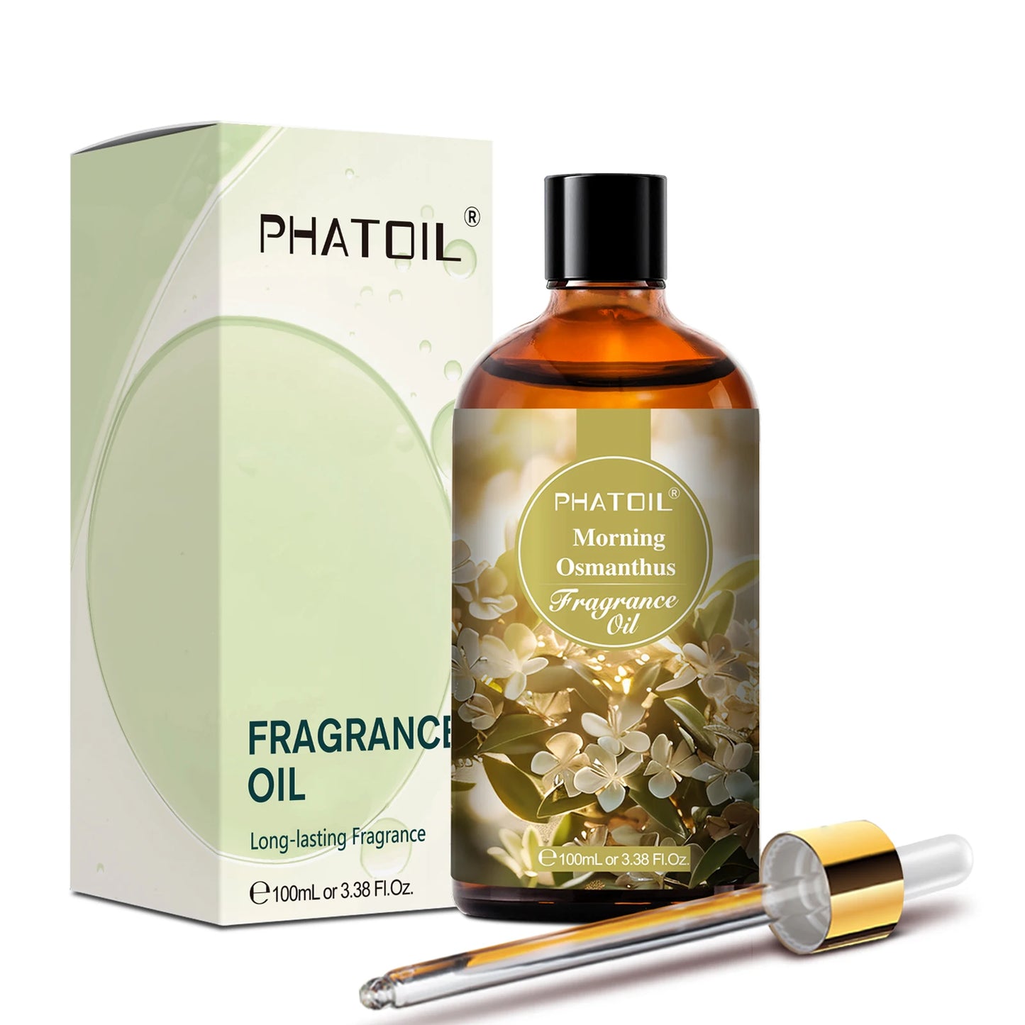 PHATOIL 100ml Fragrance Oil with Glass Dropper Fruit Carnival Almond Vanilla Warm Santal L'aube Rosa Aroma Perfume Oils For DIY