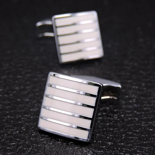 High Quality Cufflinks Luxury Cuff Links Mens French Square Button Shirts Accessories Business Jewelry