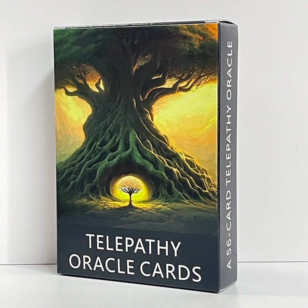 Telepathy Oracle Clarity Cards Prophecy Divination English Version Tarot Deck with Meaning on It Keywords Taro