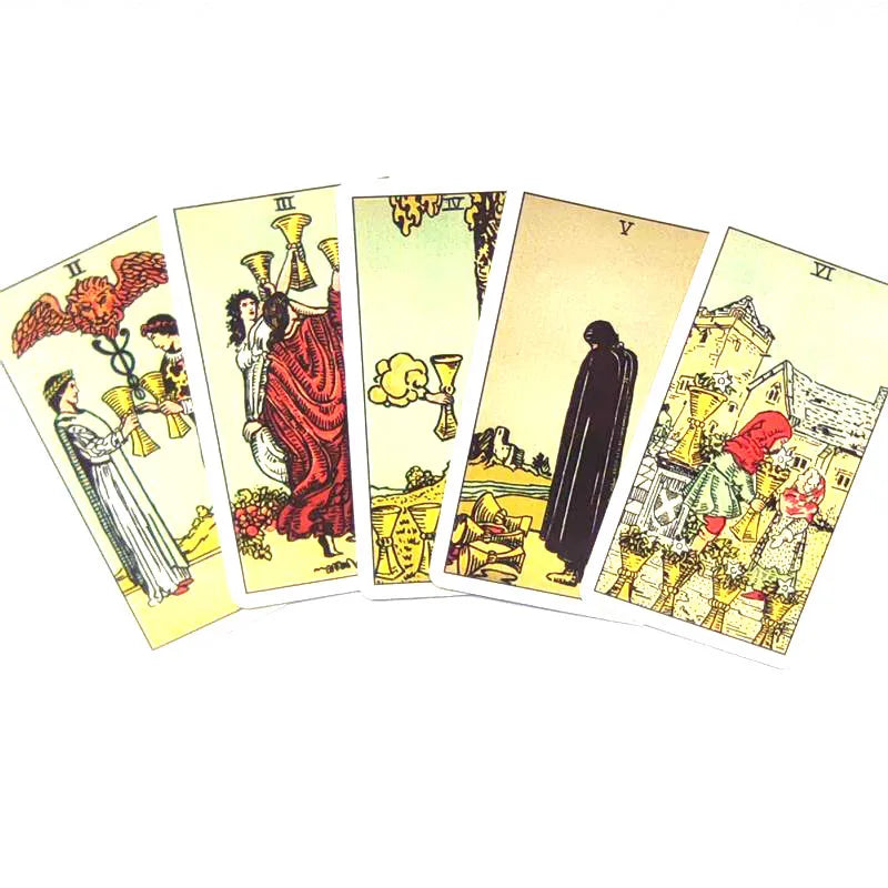 Tarot oracle card mysterious divination comics Tarot card female girl card game board game English playing cards with PDF guide