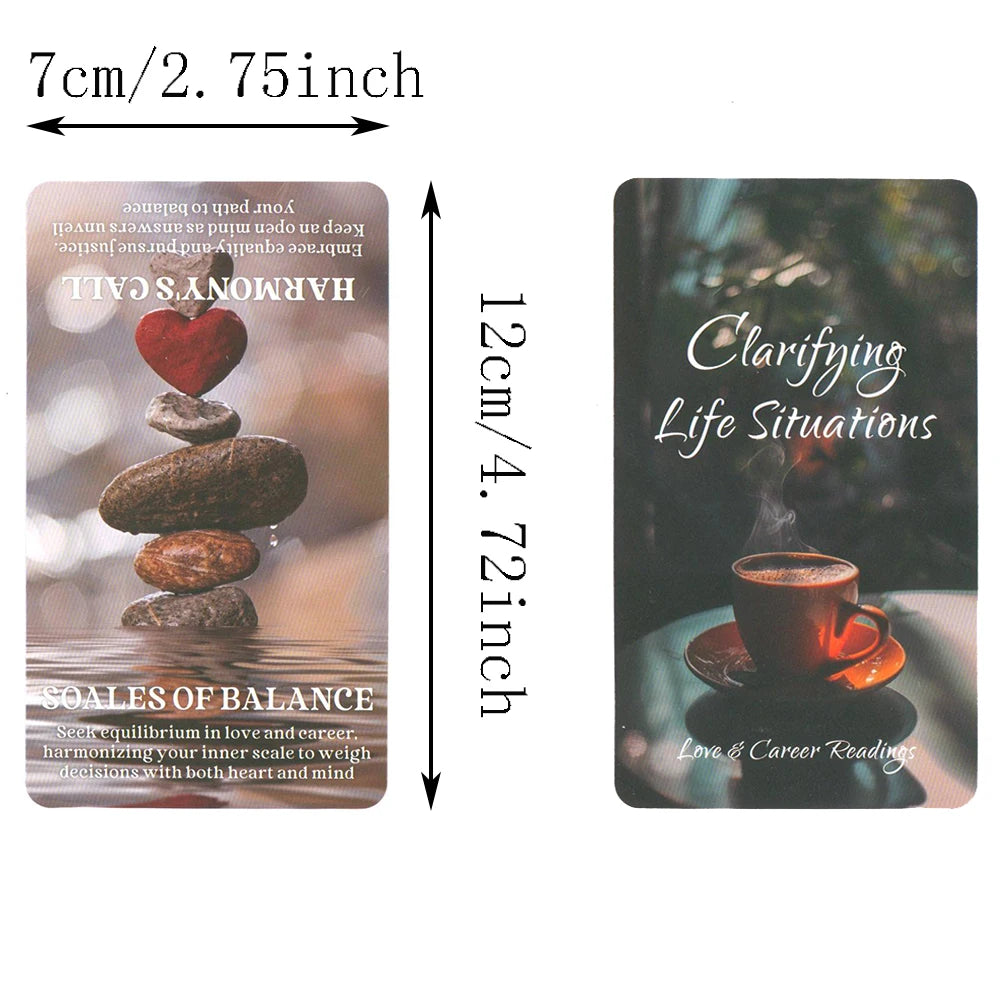 Clarifying Life Situations Love and Career Readings Oracle Cards English Tarot Deck in Box 80-cards Fortune Telling Divination