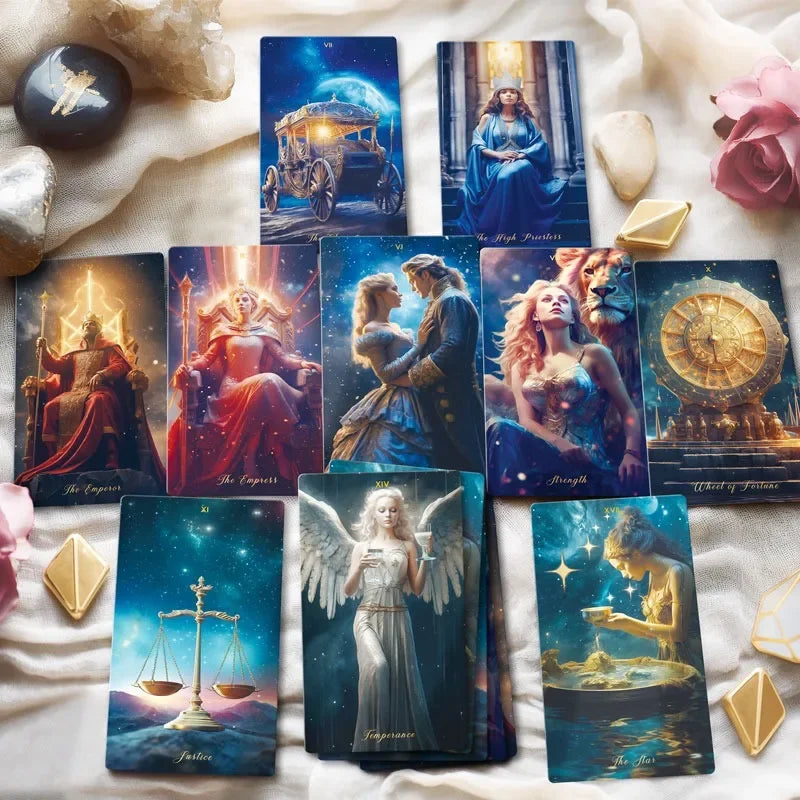 Original Genuine High Quality Oracle Divination Deck Crystal Love Tarot Cards Russian Spanish Exquisite Collection Gifts Set