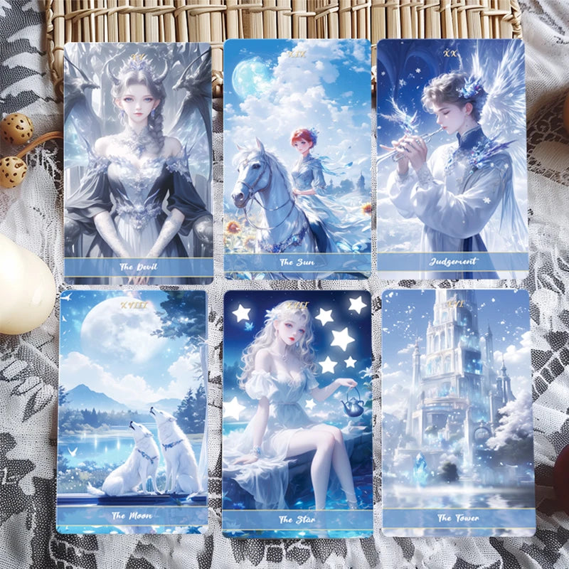 Original Genuine High Quality Oracle Divination Deck Crystal Love Tarot Cards Russian Spanish Exquisite Collection Gifts Set