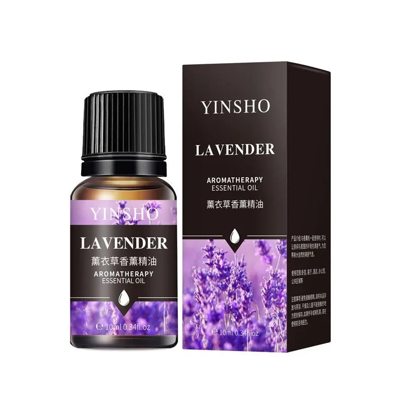 17 Flavors 10ml Essential Oils For Aroma Diffuser AirHumidifier Home Water-soluble Lavender Rose Eucalyptus  White Peach Oolong