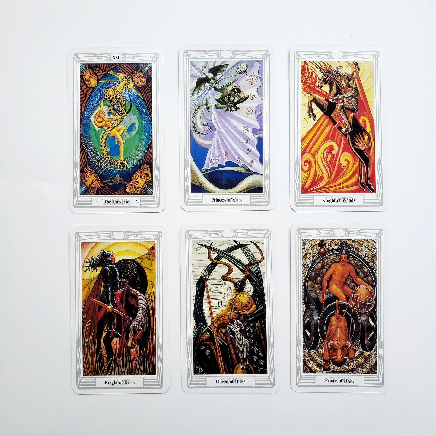 12x7cm Thoth Tarot Deck With Guidebook 78 Cards/Set Light Colors Design For Family Friends Party Board Game Divination Toys