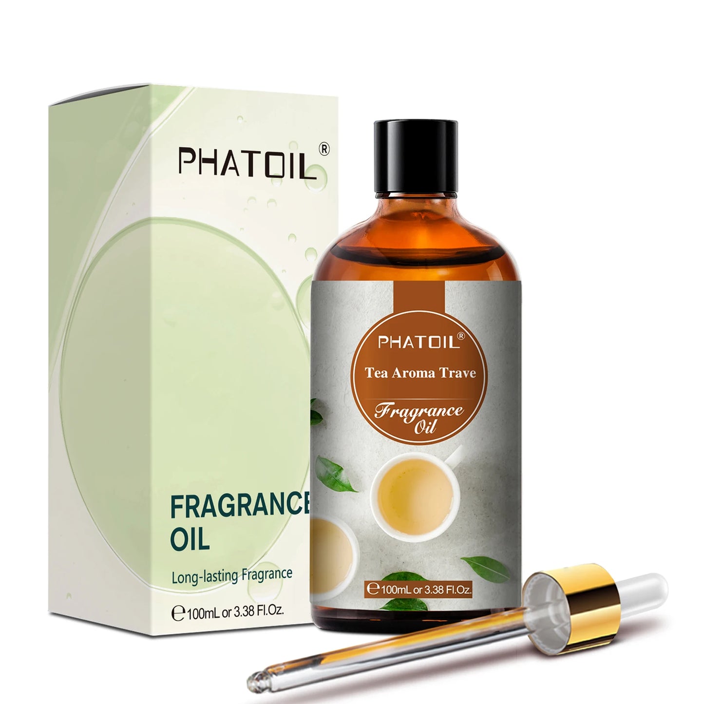 PHATOIL 100ml Fragrance Oil with Glass Dropper Fruit Carnival Almond Vanilla Warm Santal L'aube Rosa Aroma Perfume Oils For DIY