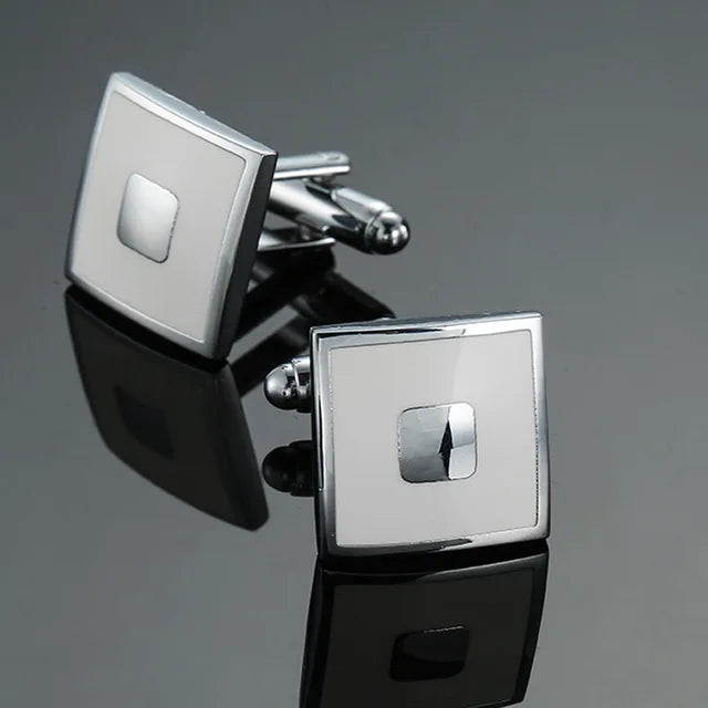 High Quality Cufflinks Luxury Cuff Links Mens French Square Button Shirts Accessories Business Jewelry