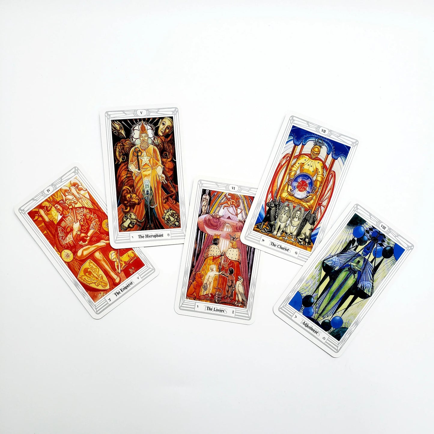 12x7cm Thoth Tarot Deck With Guidebook 78 Cards/Set Light Colors Design For Family Friends Party Board Game Divination Toys