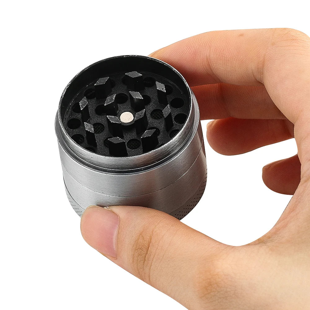 4-layer Herb Spice Grinder Zinc Alloy Amsterdam Herbal Pepper Mill Crusher Grinder Cutter Smoking Accessories Kitchen Tool