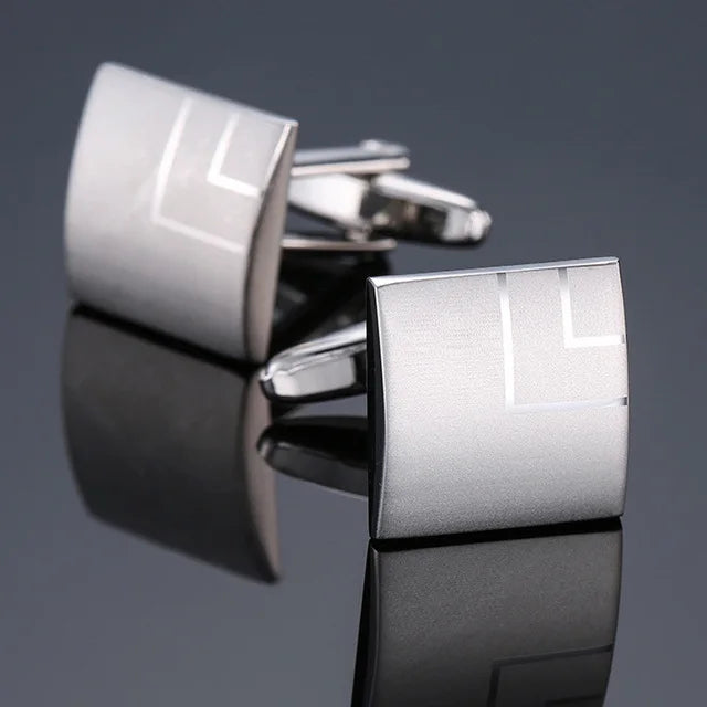 High Quality Cufflinks Luxury Cuff Links Mens French Square Button Shirts Accessories Business Jewelry