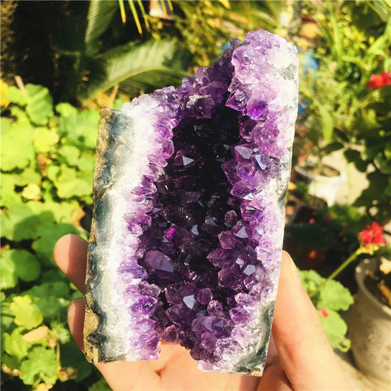 Natural Uruguay  Dream Amethyst Quartz Crystal Cluster Specimen Healing 1pc