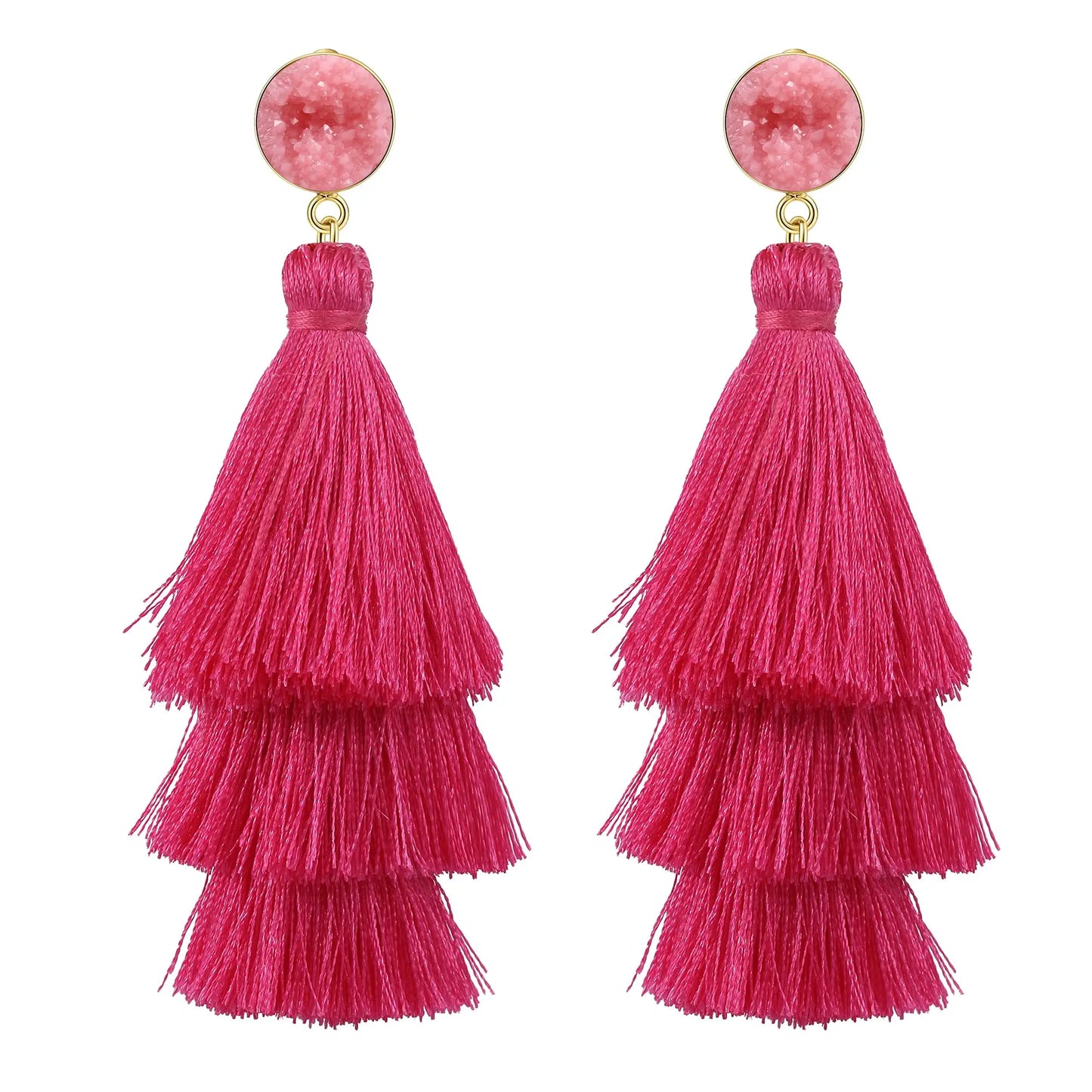 Shevalue Tassel Earrings for Women 14K Gold Plated With 925 Sterling Silver Needle New Modern Luxury Jewelry Fashion Lightweight