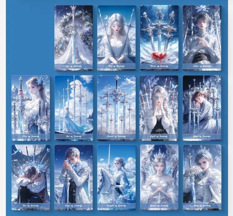 Original Genuine High Quality Oracle Divination Deck Crystal Love Tarot Cards Russian Spanish Exquisite Collection Gifts Set