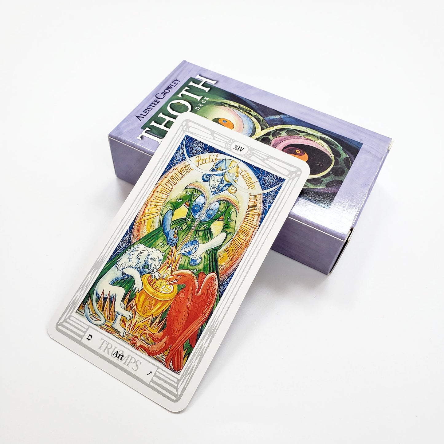 12x7cm Thoth Tarot Deck With Guidebook 78 Cards/Set Light Colors Design For Family Friends Party Board Game Divination Toys