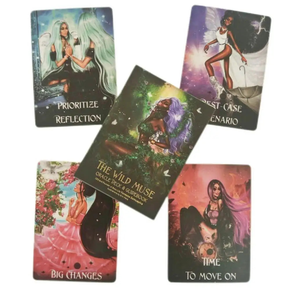 10.4*7.3cm The Wild Muse Oracle Deck 54 Cards