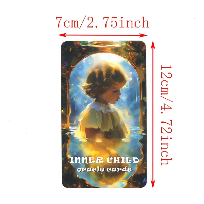 Inner Child Oracle Cards, Tarot Cards, Inner Healing, 12x7cm Tarot Deck, 56-Cards