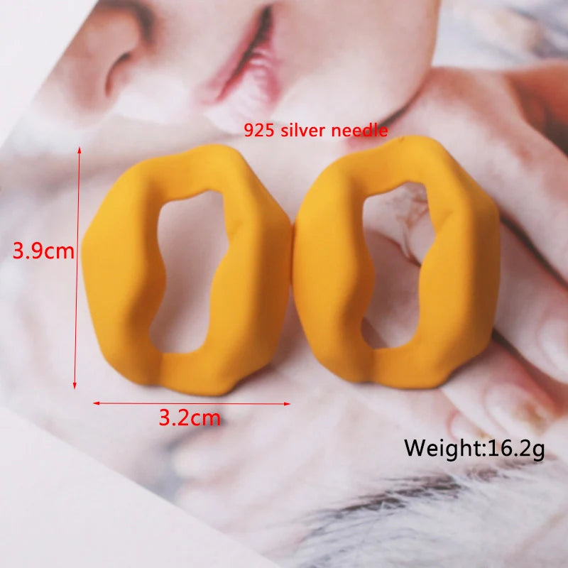 Yellow Color Hanging Earrings for Women Flower Dangle Earrings Korean Fashion Women's Earrings Party Gift pendientes mujer