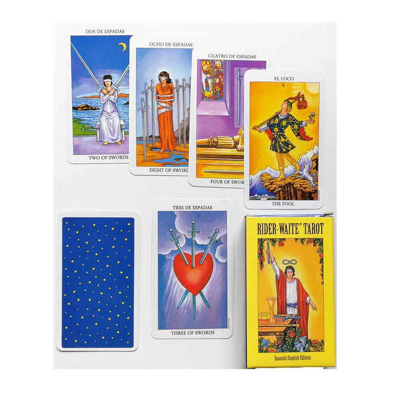 Tarot oracle card mysterious divination comics Tarot card female girl card game board game English playing cards with PDF guide