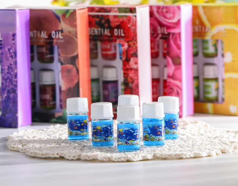 Y 6pcs/set 3ML Pure Herbal Essential Oils for Humidificadores Difusores Aromaterapia Home Office Aromatherapy Relax Fragrances