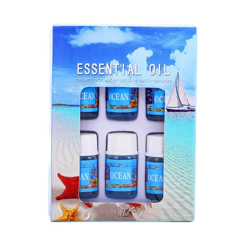 Y 6pcs/set 3ML Pure Herbal Essential Oils for Humidificadores Difusores Aromaterapia Home Office Aromatherapy Relax Fragrances