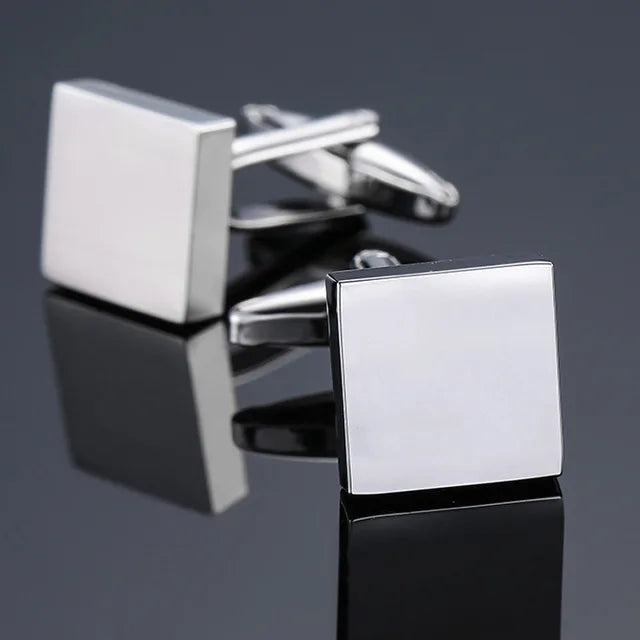 High Quality Cufflinks Luxury Cuff Links Mens French Square Button Shirts Accessories Business Jewelry