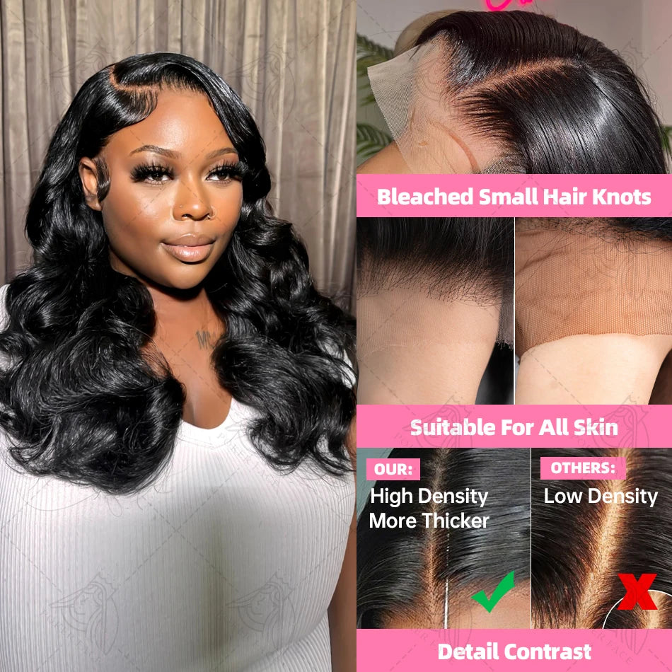 Brazilian Body Wave Short Bob 13x4 13x6 HD Transparent Lace Front Human Hair Wigs 5x5 high density Pre Plucked Lace Frontal Wig