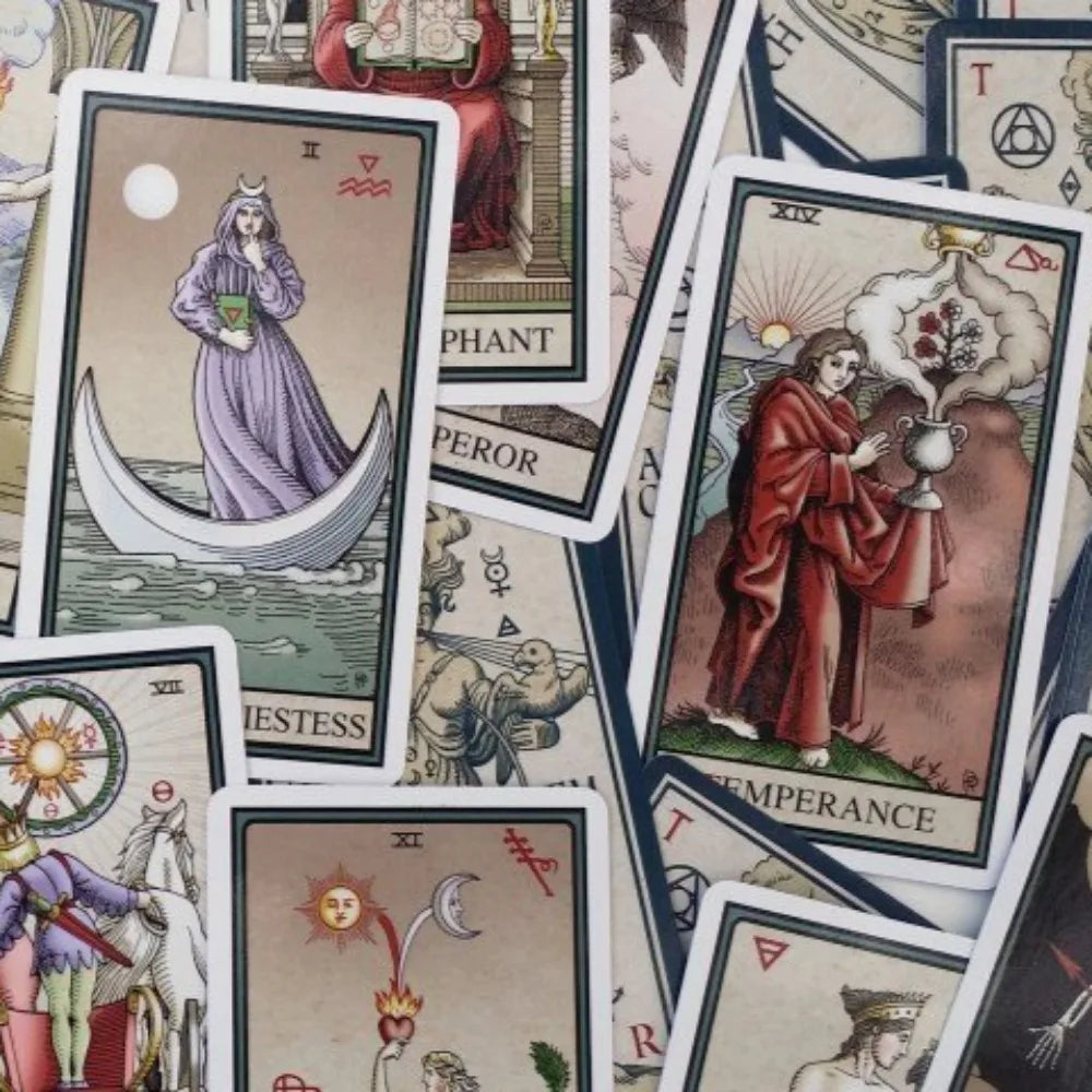 The Alchemical Tarot 12*7cm Renewed 6th Editiona 80-card Tarot Deck Links Between Alchemical Symbolism and Traditional Imagery