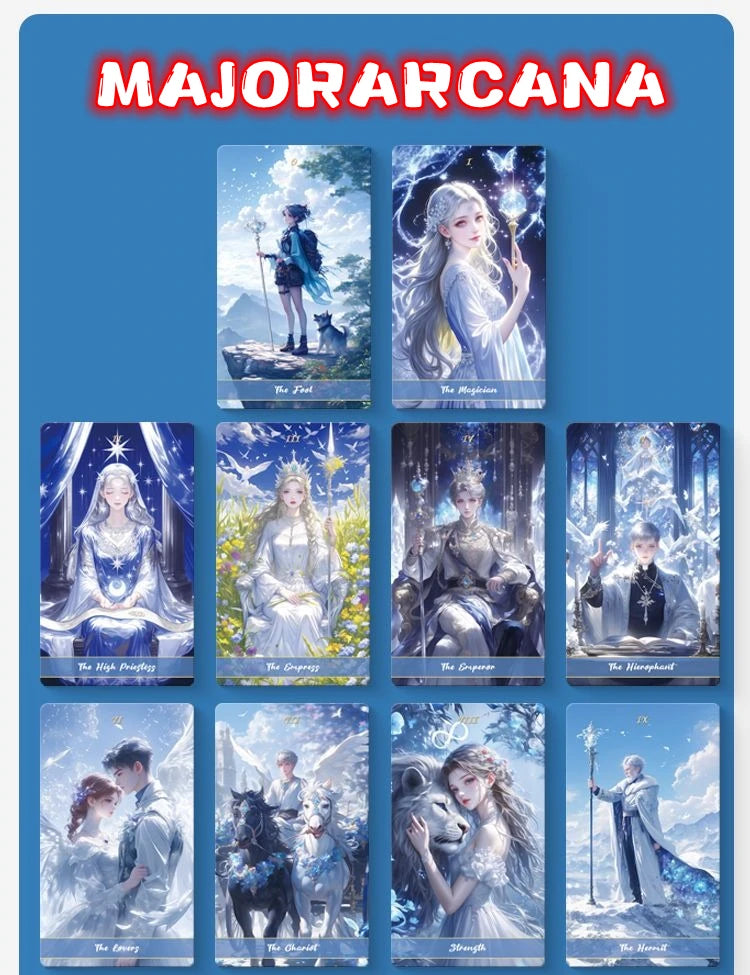 Original Genuine High Quality Oracle Divination Deck Crystal Love Tarot Cards Russian Spanish Exquisite Collection Gifts Set