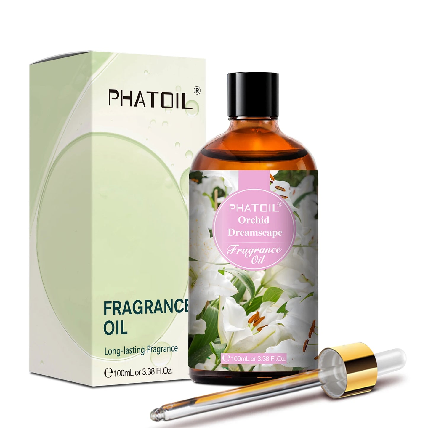 PHATOIL 100ml Fragrance Oil with Glass Dropper Fruit Carnival Almond Vanilla Warm Santal L'aube Rosa Aroma Perfume Oils For DIY